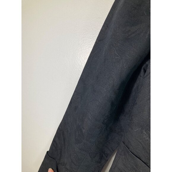 Womens Coldwater Creek Classic Textured Linen Cotton Lined Jacket Black M‎ - Picture 5 of 7